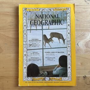 Vintage National Geographic November 1963 State Parks Sikkim Malaysia Eclipse
